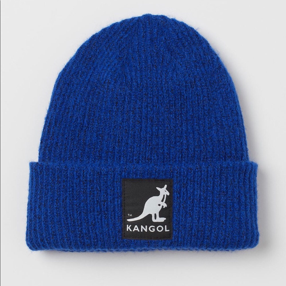 H&M Royal Blue Ribbed Knit Beanie